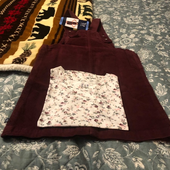 NWT Gaps Kids Skirtall Dress & Tee 2 Pc - Picture 2 of 10